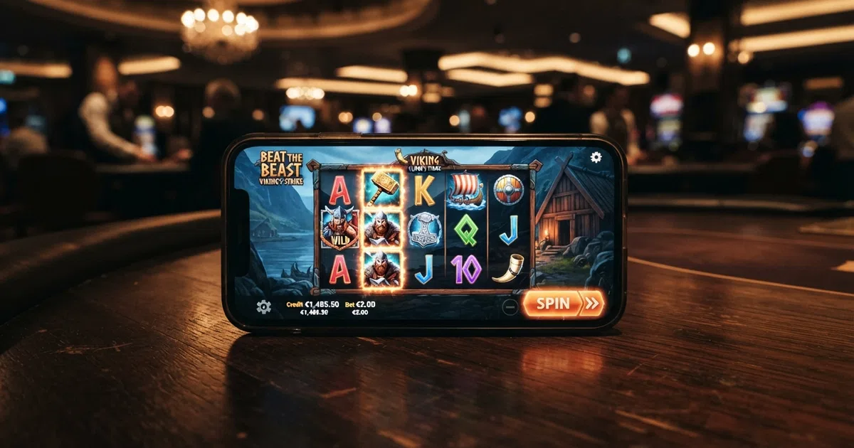 De interface van een Thunderkick-slot op een Nederlands casino-platform met het speelveld en de spin-knop zichtbaar