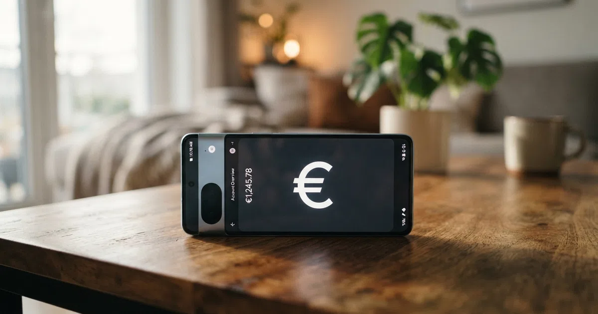 Een smartphone met het Brite-betaalscherm en een online casino-achtergrond, verbonden door een open-banking-interface