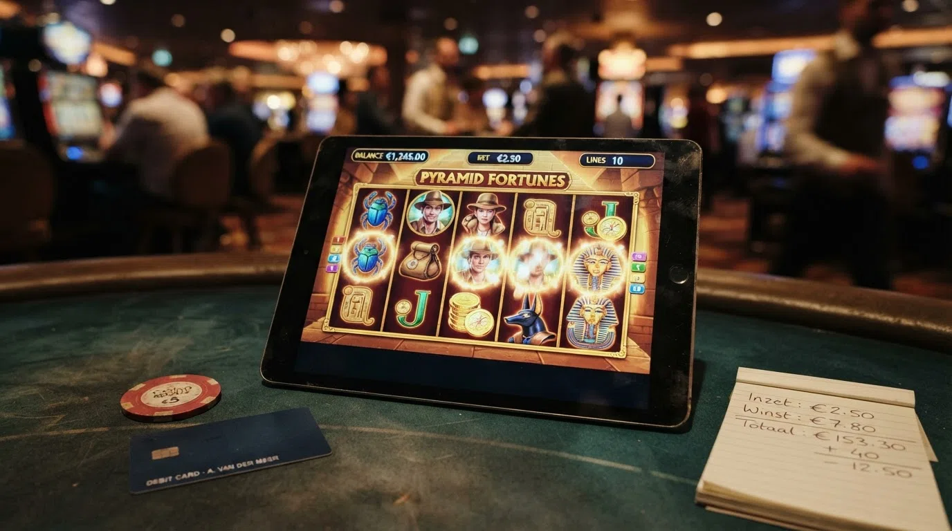 Book of Ra Deluxe gokkast met Egyptisch thema, vijf rollen en expanding symbols op een scherm