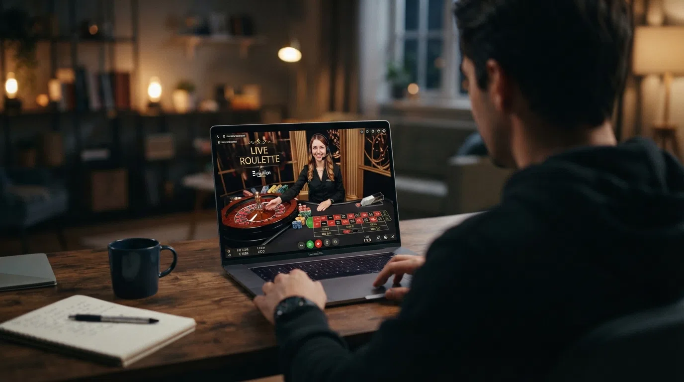 Een live roulettetafel met Nederlandstalige dealer in een online casino-omgeving