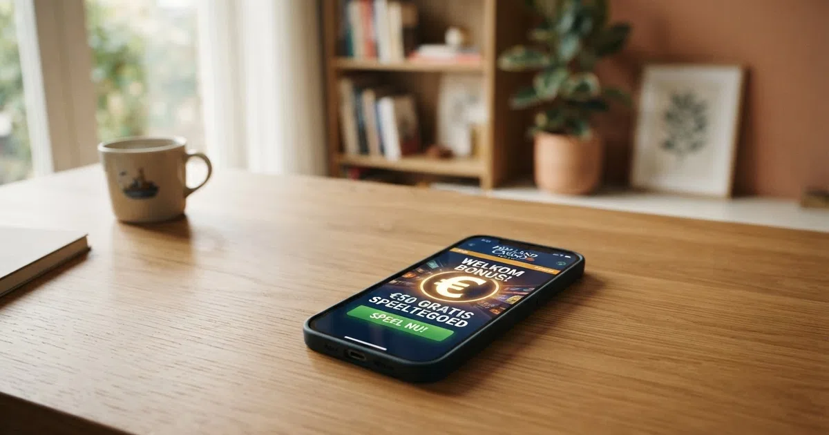 Een schermafbeelding van een Nederlands online casino met een speeltegoed-tegoed zichtbaar in het accountsaldo