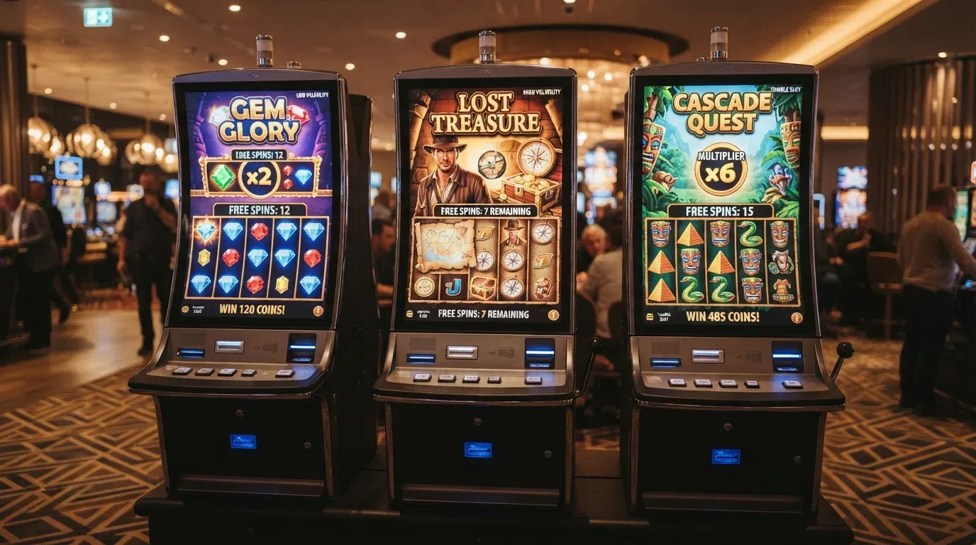 De drie meest genoemde slots (Starburst, Book of Dead, Gates of Olympus) in een Nederlandse casino-interface